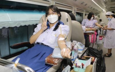 บริจาคโลหิต ถวายเป็นพระราชกุศลแด่สมเด็จพระเจ้าลูกเธอ เจ้าฟ้าพัชรกิติยาภา นเรนทิราเทพยวดี กรมหลวงราชสาริณีสิริพัชรมหาวัชรราชธิดา