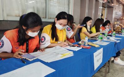 อาสาสมัครกาชาด สนับสนุนโครงการหน่วยแพทย์อาสาถวายเป็นพระราชกุศล แด่สมเด็จพระอริยวงศาคตญาณ (อัมพร อมฺพโร) สมเด็จพระสังฆราชสกลมหาสังฆปรินายก ณ จังหวัดนครราชสีมา