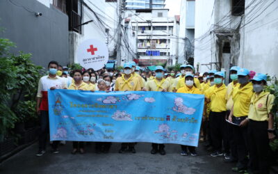 สภากาชาดไทย ร่วมกับภาคีเครือข่าย จัดกิจกรรม สร้างอาสาสมัครกาชาดสู่ชุมชน เพื่อเฉลิมพระเกียรติพระบาทสมเด็จพระเจ้าอยู่หัว เนื่องในโอกาสวันเฉลิมพระชนมพรรษา และพัฒนาคุณภาพชีวิต