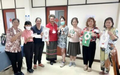 กิจกรรมร้อยมาลัยดอกมะลิจากกระดาษทิชชู่