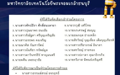 ข่าวดีประจำวันศุกร์ที่ 8 กันยายน 2566 ประกาศรายชื่อผู้เข้าร่วมการอบรมcละกิจกรรม Robotic & AI  