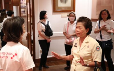 เยี่ยมชมและให้กำลังใจอาสาสมัครกาชาด โรงพยาบาลสมเด็จฯ ณ ศรีราชา