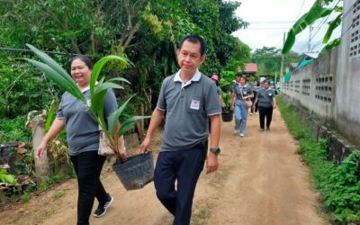 บุคลากรสำนักงานยุวกาชาดและอาสาสมัครกาชาด ทำกิจกรรมสร้างความยั่งยืน เรียนรู้วิถีชุมชน