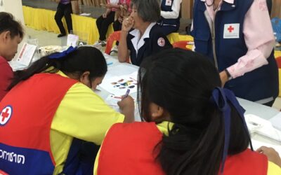 อาสายุวกาชาดโรงเรียนทัพทันอนุสรณ์ ร่วมกิจกรรมจิตอาสา