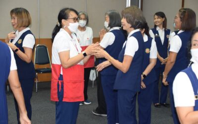 สำนักงานยุวกาชาดและอาสาสมัครกาชาดจัดอบรม ทบทวนและฟื้นฟูความรู้ทักษะอาสาสมัครกาชาดที่มาปฏิบัติงาน ณโรงพยาบาลสมเด็จพระบรมราชเทวี ศรีราชา และโรงพยาบาลสมเด็จพระนางเจ้าสิริกิติ์ กรมแพทย์ทหารเรือ จำนวน 59 คน