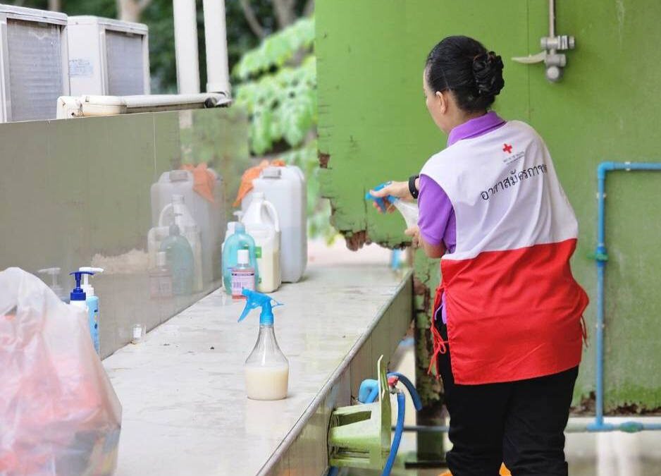 อาสาสมัครกาชาดร่วมกิจกรรมโครงการ “ อาสาสมัครกาชาด ร่วมใจดูแลพระสงฆ์อาพาธระยะสุดท้าย”