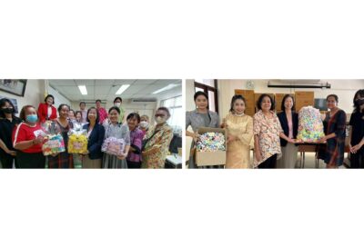 คณะอาสาสมัครกาชาดมอบดอกไม้จันทน์เพื่อใช้ในงานฌาปนกิจผู้ยากไร้และผู้เสียชีวิตที่ไร้ญาติ