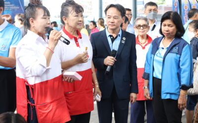 สำนักงานยุวกาชาดและอาสาสมัครกาชาด ร่วมกับการเคหะแห่งชาติ นำอาสาสมัครกาชาดลงพื้นที่ชุมชนการเคหะดินแดง กรุงเทพฯ เพื่อสร้างการตระหนักรู้เท่าทันภัยทางไซเบอร์ และจัดกิจกรรมส่งเสริมทักษะพัฒนาคุณภาพชีวิตประชาชน