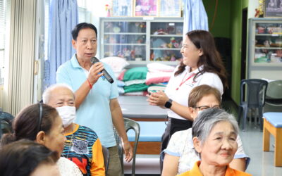 อาสาสมัครกาชาดส่งเสริมสุขภาพกายและใจของผู้สูงอายุ