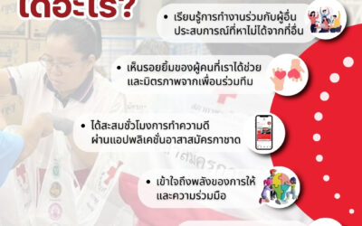เป็นอาสาสมัครกาชาดได้อะไร?