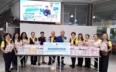 คณะอาสาสมัคร กาชาดส่งมอบปลอบมือ ผู้ป่วยติดเตียง ให้โรงพยาบาลรามาธิบดี