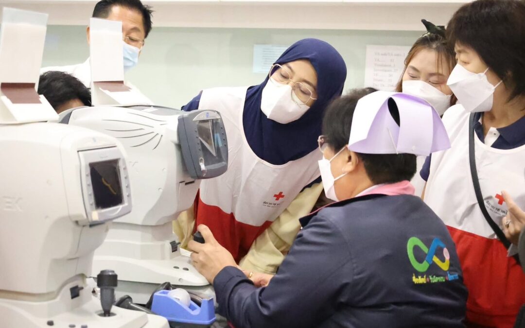 สำนักงานยุวกาชาดและอาสาสมัครกาชาด สภากาชาดไทย จัดอบรม “อาสาสมัครกาชาดจักษุโมเดล”