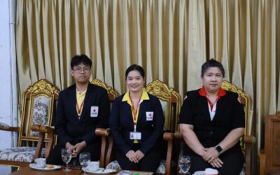 อบรมให้ความรู้เยาวชนแกนนำ Road Safety เรื่องเครื่องหมายจราจร การเดินเท้าและการข้ามถนน การช่วยเหลือเมื่อเกิดอุบัติเหตุ ในโครงการเสริมสร้างความปลอดภัยบนท้องถนน (Road Safety) ในกลุ่มเยาวชน