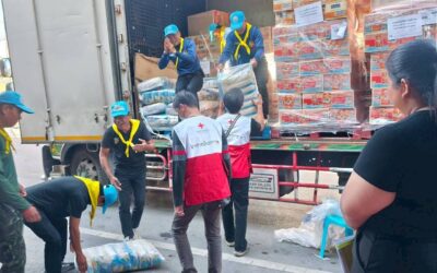 กิจกรรมช่วยเหลือผู้ประสบภัยน้ำท่วม