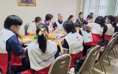 สำนักงานยุวกาชาดและอาสาสมัครกาชาดจัดกิจกรรม ผลิตสื่อสำหรับผู้สูงอายุ