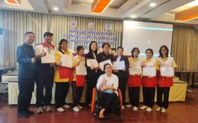 ชมรมอาสายุวกาชาดโรงเรียนสตรีวัดระฆัง ร่วมดูแลเหยื่อเมาแล้วขับ ในเวทีประชุมเครือข่ายระดับประเทศ