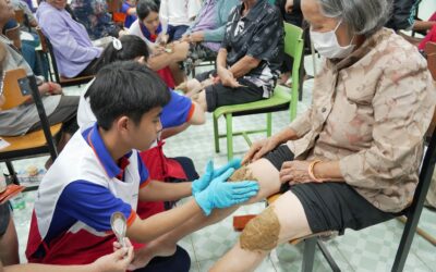 ชมรมอาสายุวกาชาดและอาสาสมัครกาชาดร่วมกิจกรรม“โครงการอบรมพอกเข่าด้วยสมุนไพรในโรคข้อเข่าเสื่อม จับโปงแห้งเข่าด้วยศาสตร์การแพทย์ไทย ประจำปี 2569”