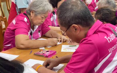 อาสาสมัครสภากาชาดไทย ชวนรุ่นใหญ่ลุย Workshop งานฝีมือ เติมรอยยิ้ม-ฝึกสมอง ที่วัดนิมมานรดี 
