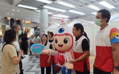 ส่งต่อชีวิต… มอบโอกาสใหม่ สำนักงานยุวกาชาดและอาสาสมัครกาชาด นำทีมอาสาสมัครสภากาชาดไทย ออกบูธรับแสดงความจำนงบริจาคอวัยวะ ณ สามย่านมิตรทาวน์ กรุงเทพฯ